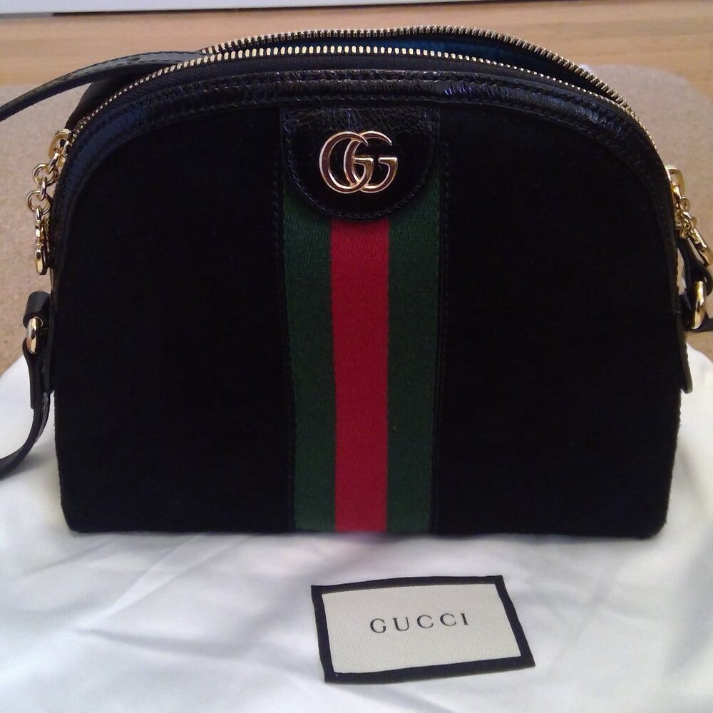 Gucci Ophidia black suede crossbody